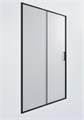 Душевая дверь Timo TD-150/03F-6, раздвижная 195*150, профиль черный, стекло матовое 6 мм T06 - фото 64540