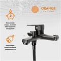Orange Loop M26-100b однозахватный ванно/душевой смеситель с душевыми аксесуарами (шланг, лейка, держатель). Цвет:чёрный M26-100b - фото 6459 Orange Loop M26-100b однозахватный ванно/душевой смеситель с душевыми аксесуарами (шланг, лейка, держатель). Цвет:чёрный M26-100b - фото 6459