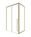 Timo Душевая дверь TDSS-150/17C-8R, раздвиж 1500*2000, проф мат золото, стекло проз 8 мм T55R