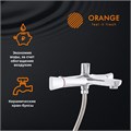 Orange Lotos M32-100cr  ванно/душевой  двухзахватный смеситель с душевыми аксесуарами (шланг, лейка, держатель) M32-100cr