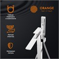 Orange Lutz M04-336cr Однозахватный напольный смеситель для ванны. Керамический дивертор, шланг, ручной душ. Цвет: хром M04-336cr