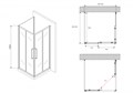Душевой уголок ABBER Schwarzer Diamant AG02090BH-S90B AG02090BH-S90B