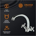 Orange Classic PRO M72-002cr  двухзахватный смеситель для кухни, R-излив M72-002cr