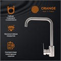 Orange Steel M99-006ni однозахватный смеситель для кухни с высоким поворотным изливом. Цвет: сталь M99-006ni - фото 6975 Orange Steel M99-006ni однозахватный смеситель для кухни с высоким поворотным изливом. Цвет: сталь M99-006ni - фото 6975