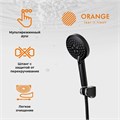 Orange Lutz M04-311b, set 3 in 1 черный матовый:
1) Смеситель для умывальника;
2) Смеситель для ванны/душа;
3) Душевой набор: 3-режимный ручной душ 110 мм с силиконовыми наконечниками, шланг 1500 мм, держатель M04-311b