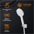 Orange Lutz M04-311w, set 3 in 1 белый:
1) Смеситель для умывальника;
2) Смеситель для ванны/душа;
3) Душевой набор: 3-режимный ручной душ 110 мм с силиконовыми наконечниками, шланг 1500 мм, держатель M04-311w