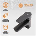 Orange Loop M26-311b. Набор смесителей черный матовый с душевыми аксессуарами:
1) Смеситель для умывальника, 
2) Смеситель ванно/душевой с душевыми аксессуарами (шланг, лейка, держатель) M26-311b