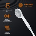 Orange Loop M26-311w. Набор смесителей белого цвета с душевыми аксессуарами:
1) Смеситель для умывальника, 
2) Смеситель ванно/душевой с душевыми аксессуарами (шланг, лейка, держатель) M26-311w
