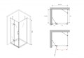 Душевой уголок ABBER Zart AG08100-S91 AG08100-S91