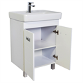 Orange Ta-60TUW+RA Тумба Таис напольная с  раковиной.
Корпус: МДФ, 2 распашных дверки, фасад с фрезой, доводчики, пленка ПВХ, цвет - белый глянец
Раковина: Cersanit Como 60.
Габариты с учетом раковины и ножек (ШхВхГл): 60х81х45 см Ta-60TUW+RA