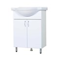 Orange Роса Ro-60TUW+RA напольная тумба с раковиной, белый глянец Ro-60TUW+RA