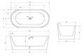 Акриловая ванна ABBER AB9209 белая AB9209