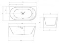 Акриловая ванна ABBER AB9257-1.5 L белая AB9257-1.5 L - фото 71995 Акриловая ванна ABBER AB9257-1.5 L белая AB9257-1.5 L - фото 71995