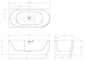 Акриловая ванна ABBER AB9315 L белая AB9315 L