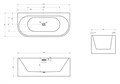 Акриловая ванна ABBER AB9310 белая AB9310