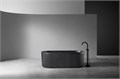 Ванна из искусственного камня ABBER Stuttgart AM9925B черная матовая AM9925B