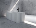 Ванна из искусственного камня ABBER Stein AS9653 белая матовая AS9653