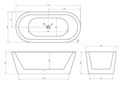 Акриловая ванна ABBER AB9345-1.7 AB9345-1.7