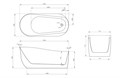 Акриловая ванна ABBER AB9491-1.7 белая AB9491-1.7
