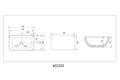 Раковина накладная ABBER Rechteck AC2202MB черная матовая AC2202MB