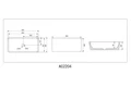Раковина накладная ABBER Rechteck AC2204MBG зеленая матовая AC2204MBG