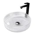 Раковина накладная стеклянная ABBER Glas AK2301 прозрачная AK2301