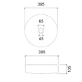 Раковина накладная стеклянная ABBER Glas AK2301B черная AK2301B