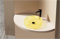 Раковина накладная стеклянная ABBER Glas AK2301Y желтая AK2301Y