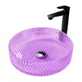Раковина накладная стеклянная ABBER Glas AK2301P фиолетовая AK2301P - фото 74373