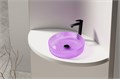Раковина накладная стеклянная ABBER Glas AK2301P фиолетовая AK2301P