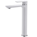 Смеситель ABBER Weiss Insel AF8011W для раковины, белый-хром AF8011W - фото 74569