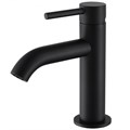 Смеситель ABBER Wasser Kreis AF8110B для раковины, черный матовый AF8110B - фото 74617
