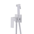 Смеситель ABBER Daheim AF8226W с гигиеническим душем,белый матовый AF8226W