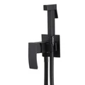 Смеситель ABBER Wasserfall AF8625B с гигиеническим душем, черный матовый AF8625B