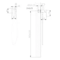 Смеситель ABBER Wasserfall AF8625B с гигиеническим душем, черный матовый AF8625B