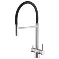 Смеситель ABBER Wasser Kreis AF81141 для кухни с подключением фильтра и выдвижной лейкой, хром AF81141 - фото 74788