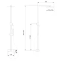 Душевая стойка ABBER Daheim AF8220L без излива, хром AF8220L