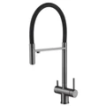 Смеситель ABBER Wasser Kreis AF81141NG для кухни с подключением к фильтру и выдвижной лейкой, оружейная сталь AF81141NG