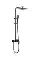 Душевая стойка ABBER Daheim AF8220BL без излива, черный матовый AF8220BL