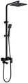 Душевая стойка ABBER Daheim AF8216BL с изливом, черный матовый AF8216BL