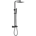 Душевая стойка ABBER Daheim AF8260BL с термостатом без излива, черная матовая AF8260BL