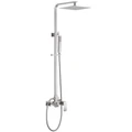 Душевая стойка ABBER Wasserfall AF8616SPL с изливом, сатин AF8616SPL