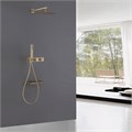 Душевая система ABBER Rund AF8750G скрытого монтажа с изливом, термостат, золото матовое AF8750G Душевая система ABBER Rund AF8750G скрытого монтажа с изливом, термостат, золото матовое AF8750G