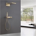 Душевая система ABBER Rund AF8752G скрытого монтажа без излива, термостат, золото матовое AF8752G