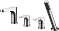 Смеситель ABBER Eleganz AF8313 на борт ванны, хром AF8313