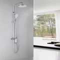 Душевая стойка ABBER Weiss Insel AF8016N с изливом, хром AF8016N