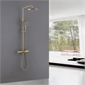 Душевая стойка ABBER Thermostat AF8516GL с термостатом и изливом, золото матовое AF8516GL
