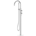 Смеситель ABBER Wasser Kreis 316 AF8115BST напольный для ванны, брашированная сталь AF8115BST - фото 76212