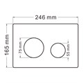 Кнопка смыва ABBER AC0121MB черная матовая AC0121MB - фото 76268 Кнопка смыва ABBER AC0121MB черная матовая AC0121MB - фото 76268