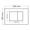 Кнопка смыва ABBER AC0120NG оружейная сталь AC0120NG